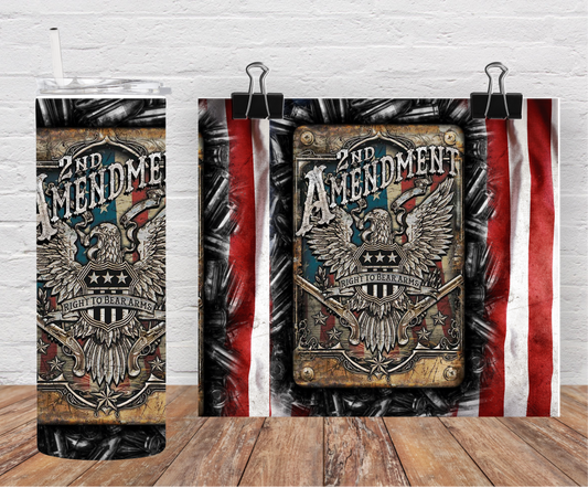 2nd Amendment Patriotic 20 oz Tumbler